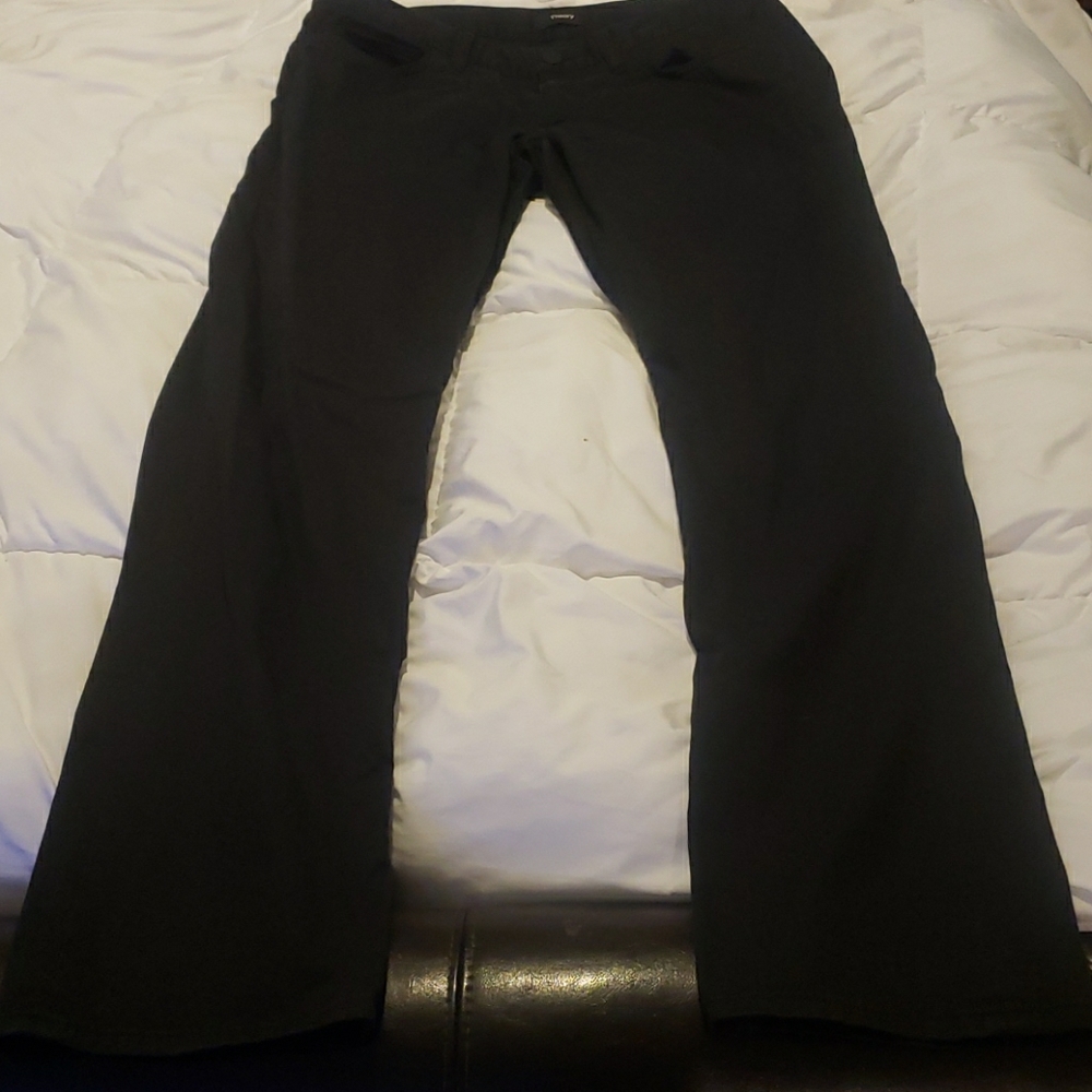 Theory like new black pants firm price put cheap